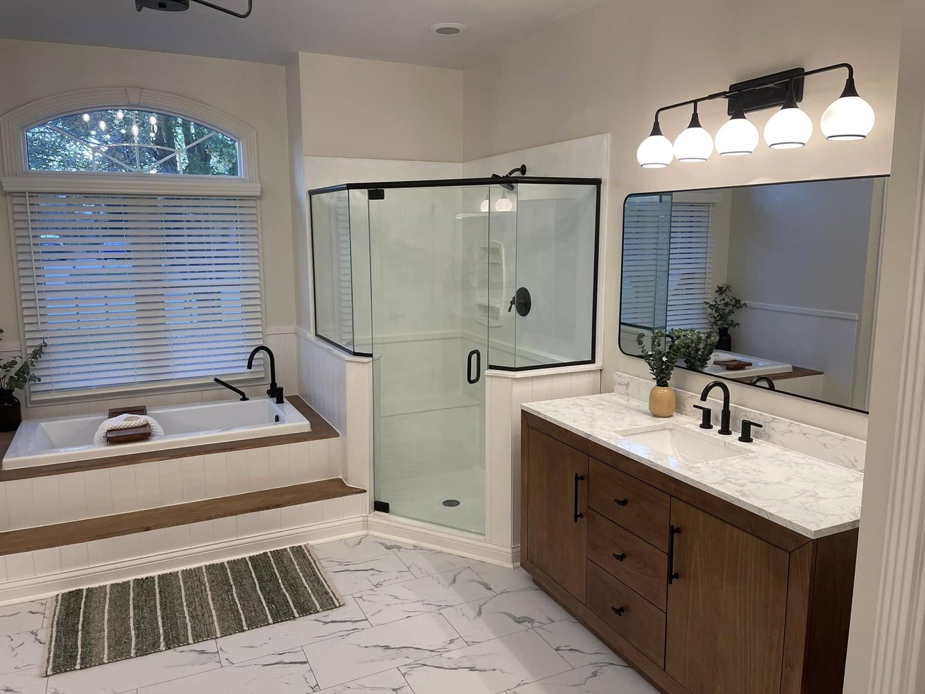 Finished bathroom remodel by DKG Home Improvement
